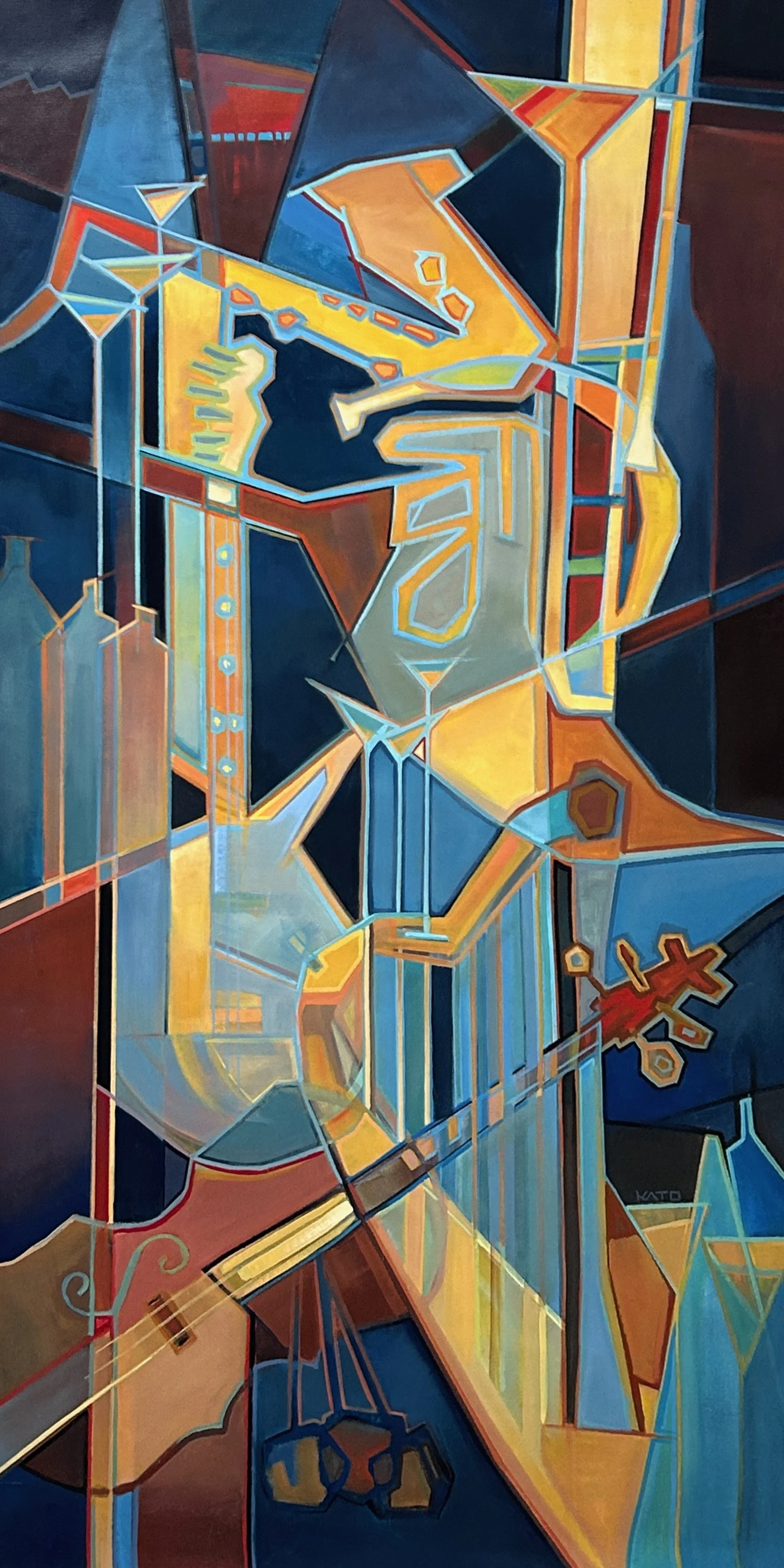 Swing Serenade - 72" x 36" - Acrylic on Canvas