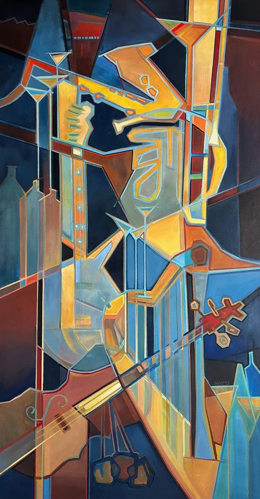 Swing Serenade - 72" x 36" - Acrylic on Canvas