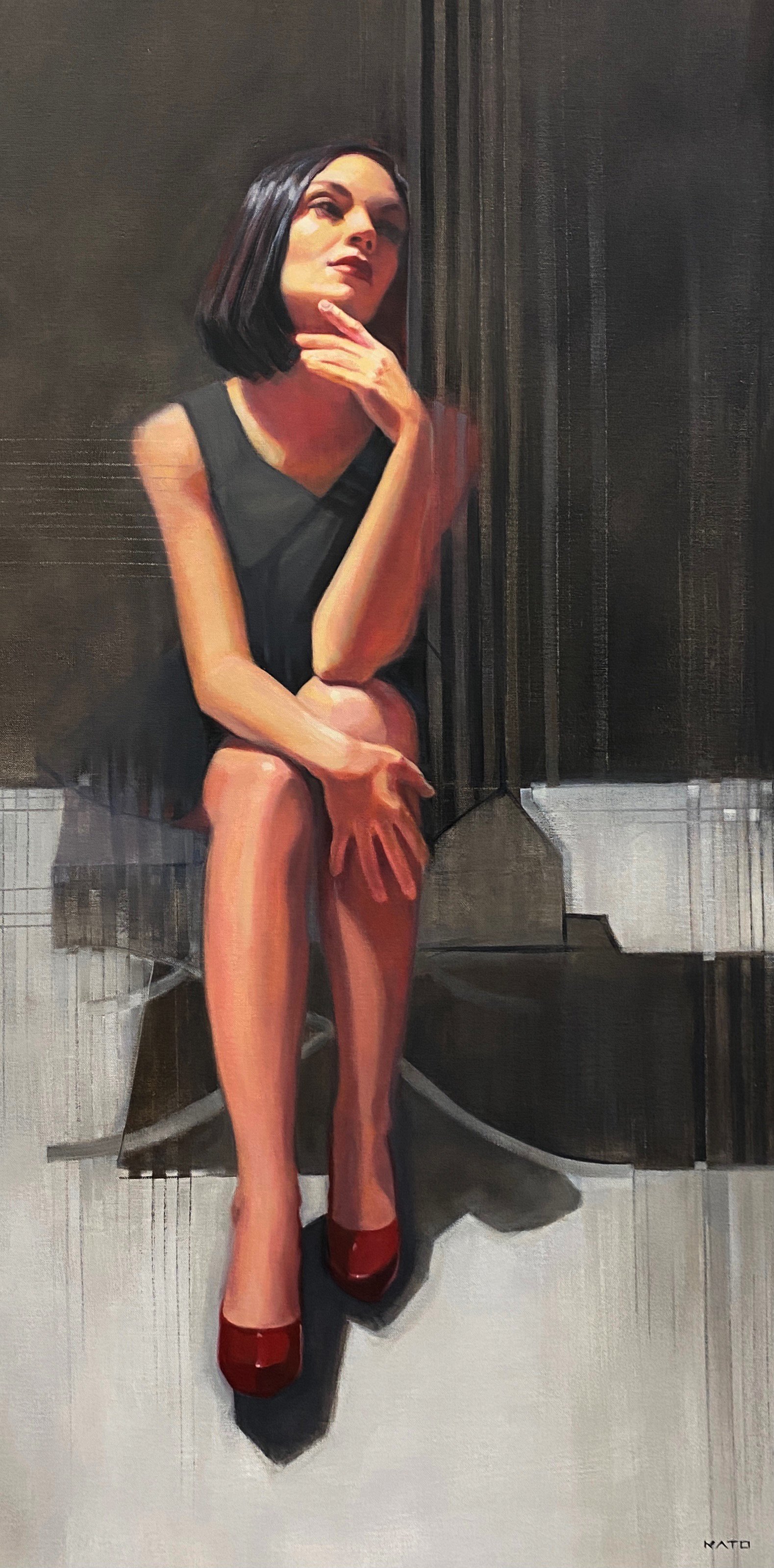 Ribbons of Rhapsody – 40" x 20" – Oil on Canvas