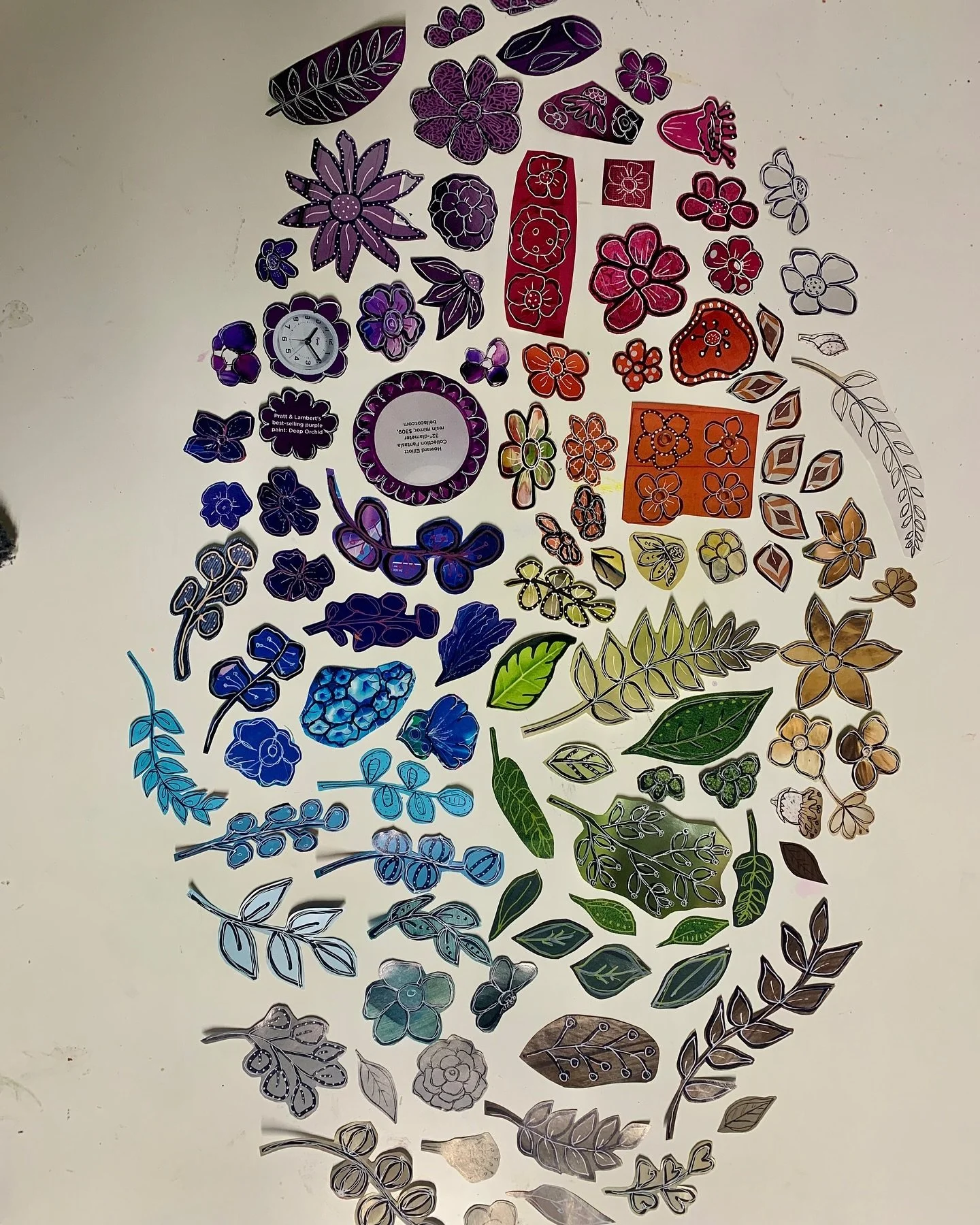 Sooo much fun with @perrinbeeart  creating #collagefodder