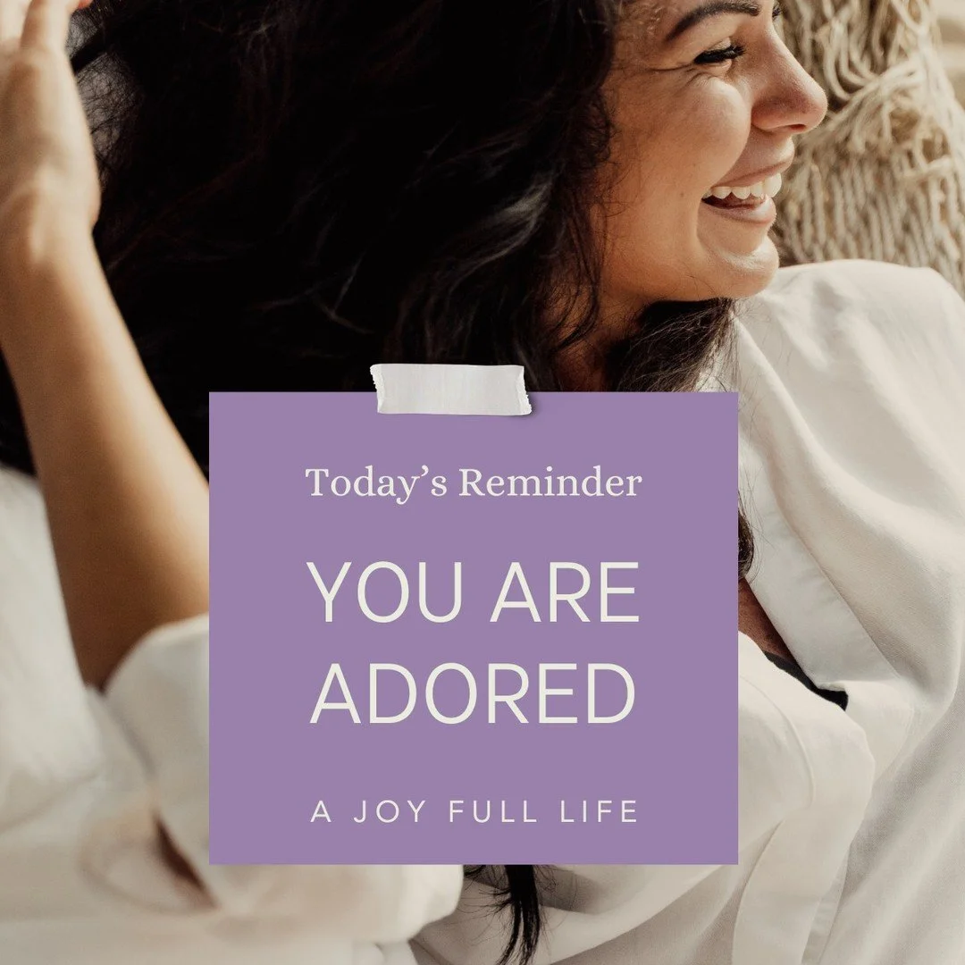 You are adored, not just by those who love you, but by the God who created you! Even if you don't feel "adorable". YOU ARE ADORED! Our head knowledge needs to over rule our feelings. Feelings are fickle. But praise God, He is not!
#godstrut