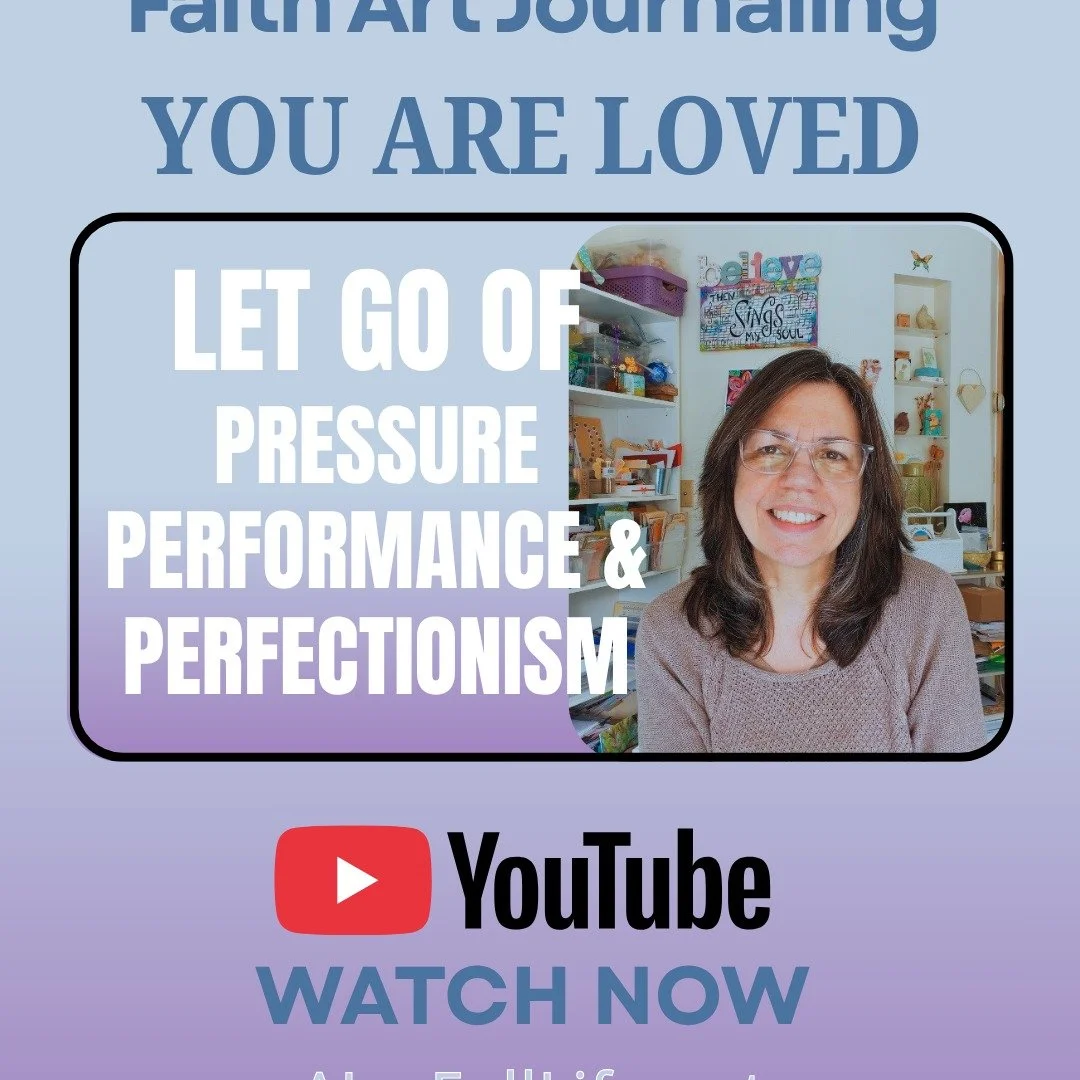 Faith Art Journaling isn't about making art. It's about spending time with God. 

People often tell me 
"I'm not artistic."
Good news
God isn't grading your artwork
He's inviting you into a relationship

https://www.youtube.com/watch?v=b8TQ