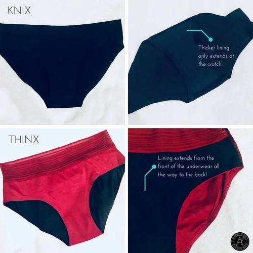 Comparing Period Underwear Knix VS Thinx Fertility & Pregnancy Naturopath Toronto Dr. Alexsia