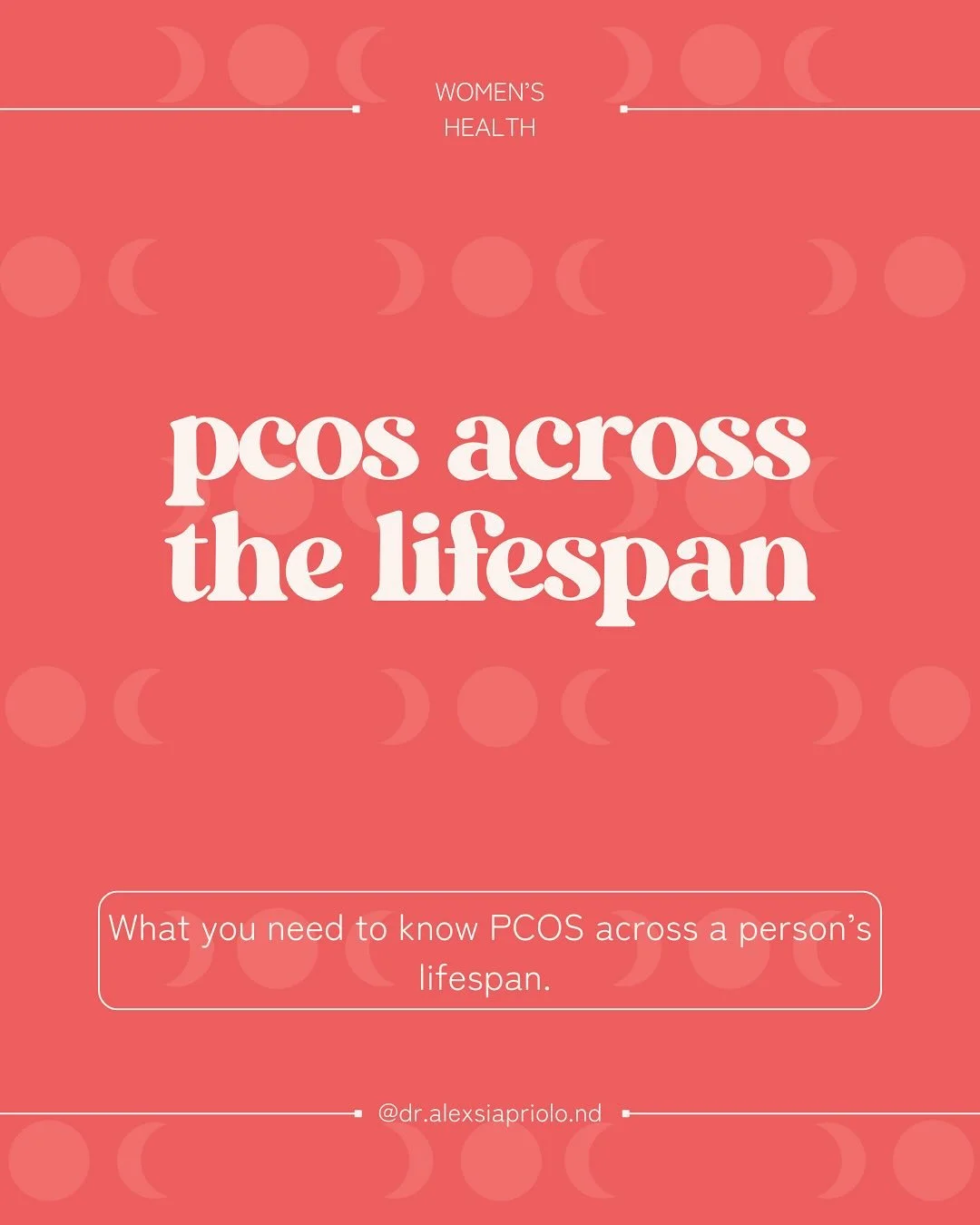It&rsquo;s #pcosawarenessmonth and there&rsquo;s something you should know. PCOS doesn&rsquo;t just matter when you&rsquo;re trying to get pregnant.  Obviously it&rsquo;s important and ovulating is necessary, but many people think that once they&rsqu