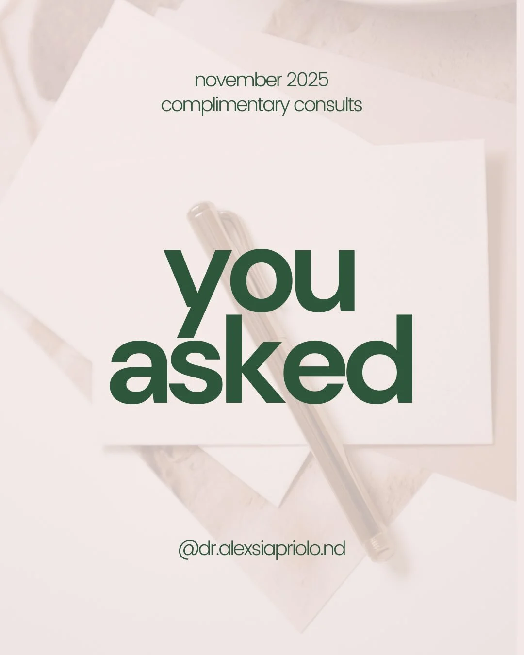 Here's what I was asked this month during my complimentary consults - in case you might also benefit from this information. 

📍Toronto, Ontario + Virtual Care across Ontario (Link in Bio)