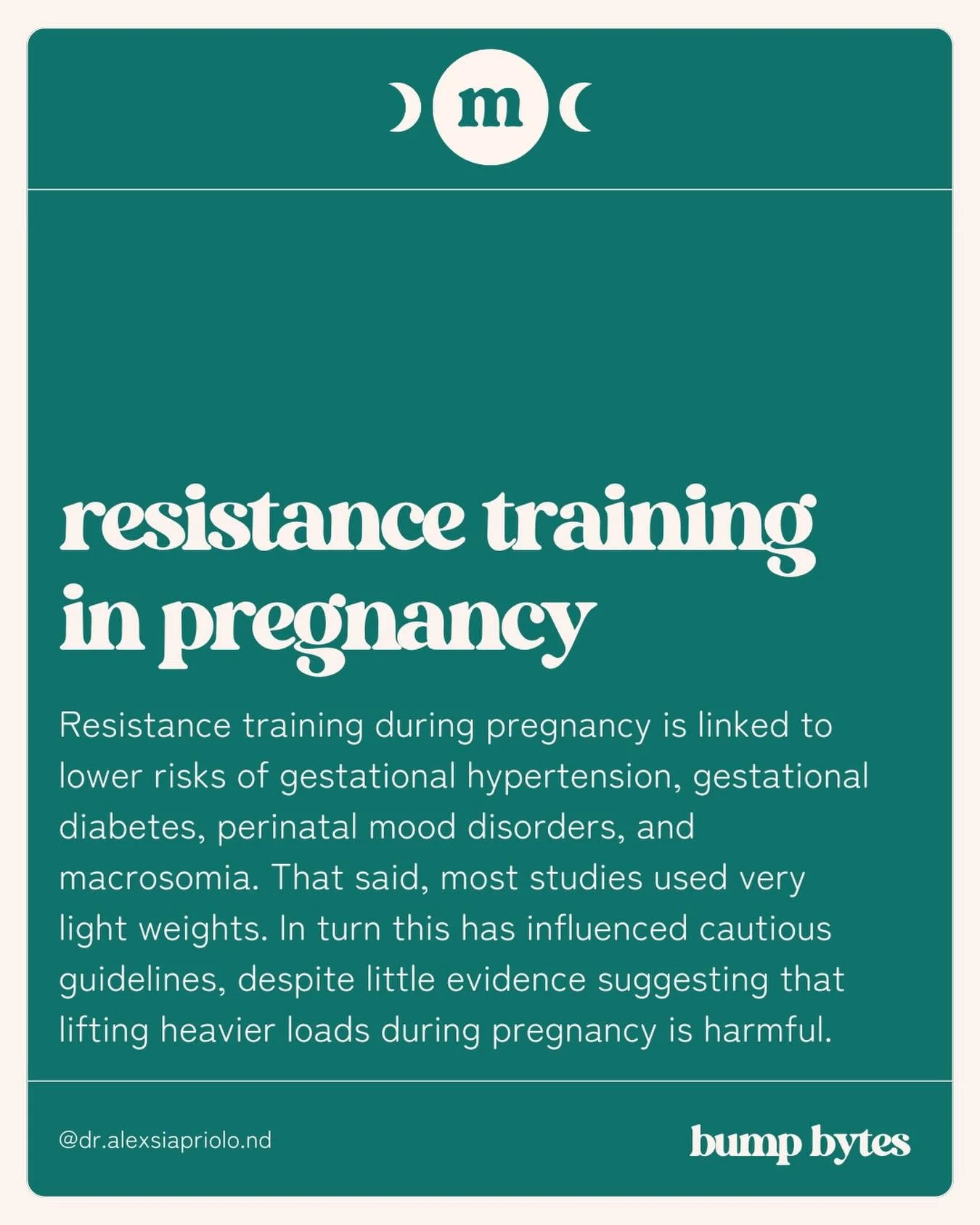 To go along with this week&rsquo;s podcast episode about exercise in pregnancy - here&rsquo;s a summary of a recent meta analysis about resistance training in pregnancy.