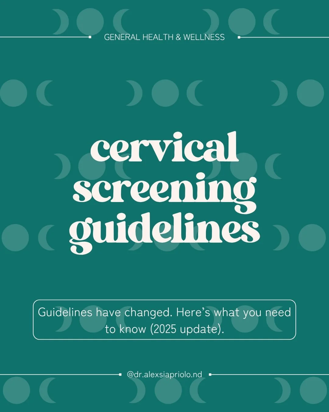 Cervical screening in Ontario has changed within the last year. 

We&rsquo;ve moved from Pap tests &rarr; HPV testing. 

What this means for you:
&bull; Starts at age 25
&bull; Applies if you&rsquo;ve ever been s3xually active
&bull; Most people scre