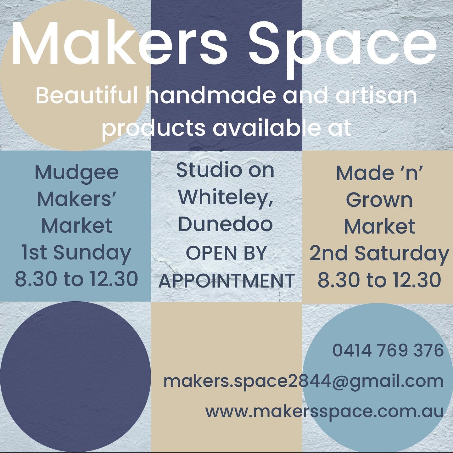🗞️ NEWS FLASH! 🗞️

2025 is shaping up to be a remarKable year.

Makers Space will be attending the Mudgee Makers&rsquo; Market on the 1st Sunday of the month. Come and say &lsquo;Hi&rsquo; while you explore the very best of the  region&rsquo;s arti