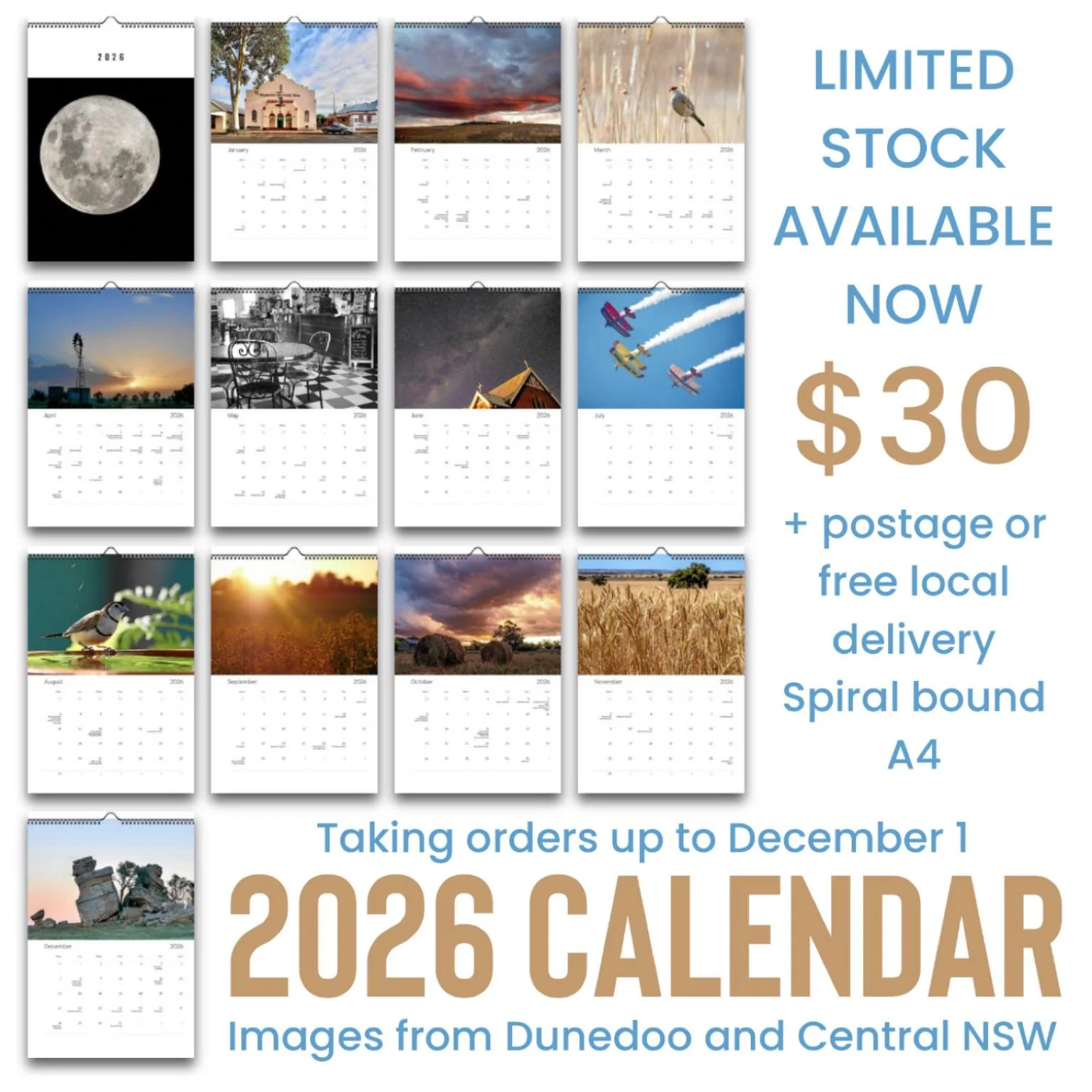 👀 LOOK 👀 Christmas gift idea #3 from Makers Space - 2026 Calendar

👀 ORDER yours by December 1 👀 or pick one up from Makers Space. We&rsquo;ll also have limited stock available at our last three markets in 2025 ⬇️⬇️⬇️

👀 Mudgee 2850 Market @mudg