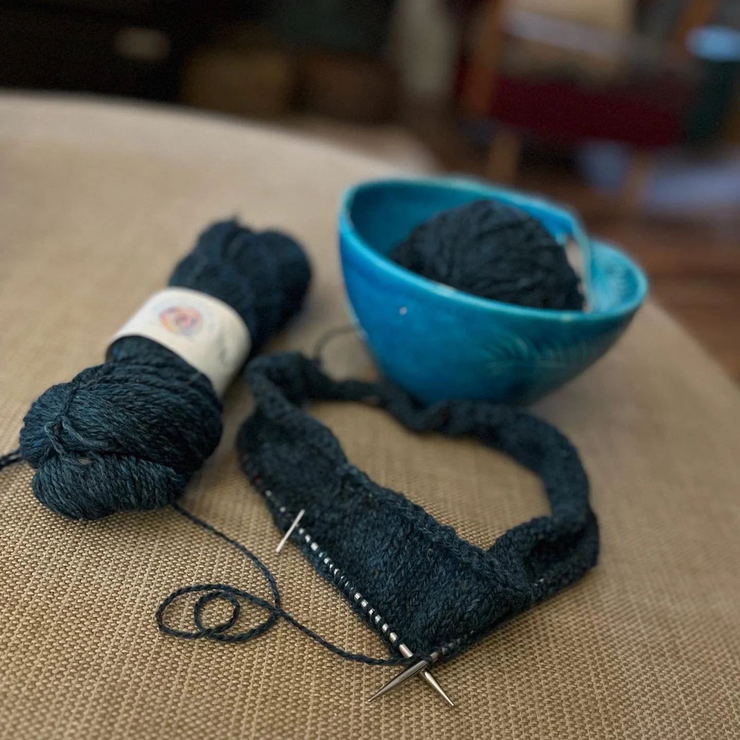 Wednesday #wip ~ in a short break from revamping lamps, I cast on my next knitting project.

Who doesn&rsquo;t love the mystery of a bit of spooky spy work? There will be secret, coded messages and words purled into this one!

Pattern ~ Homebody Swea