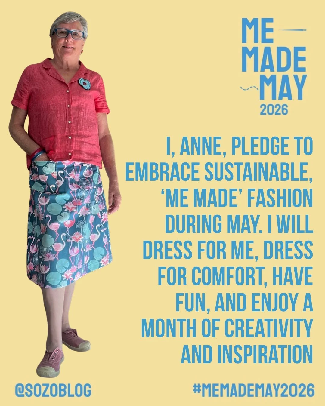 Me Made May 2026 begins today!

Me Made May was originally started in 2010 by @sozoblog Zoe Edwards, a writer and sewing teacher, to improve the relationship with handmade items and venture away from fast fashion. She emphasises that it is not a &lsq