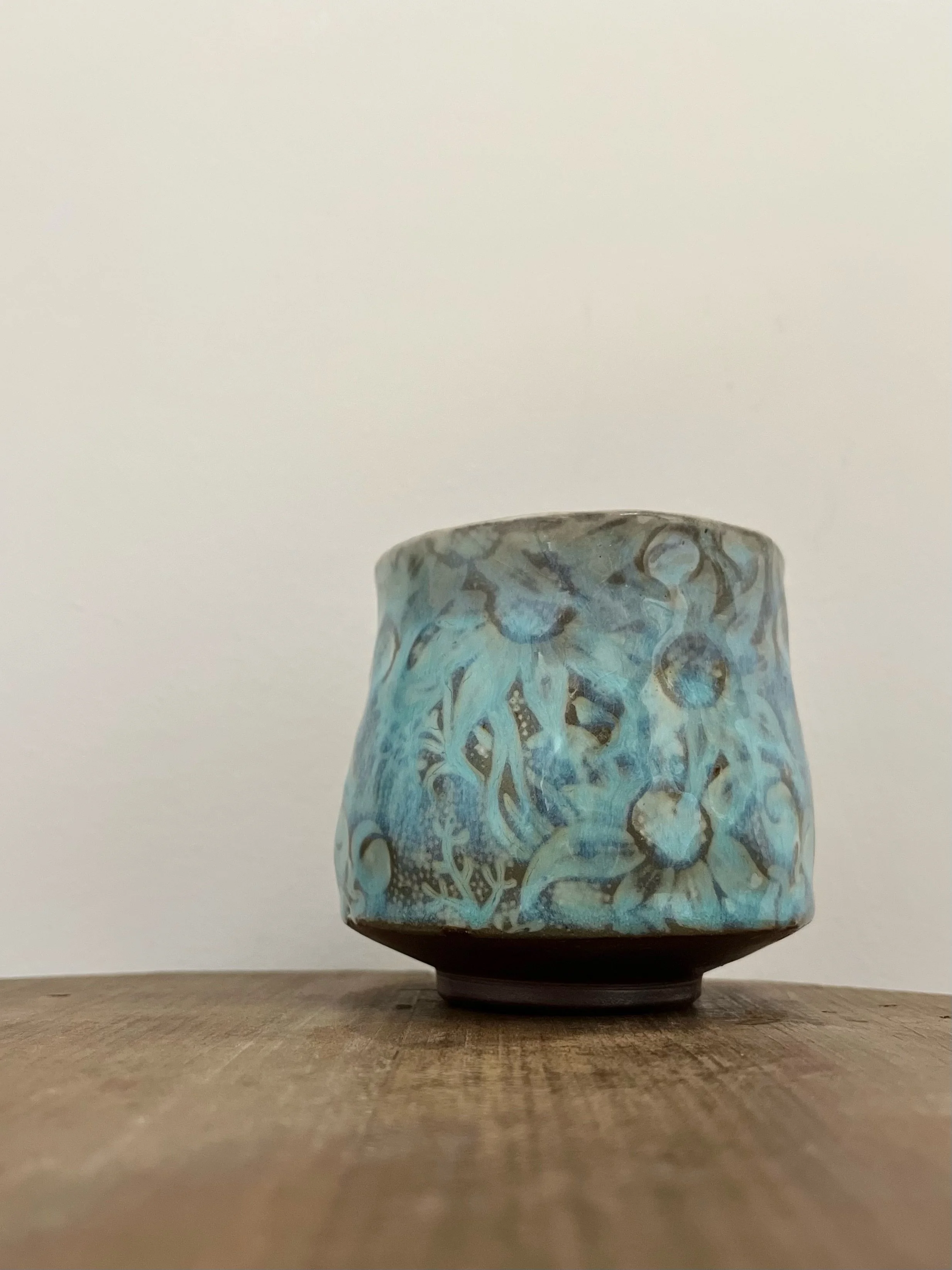 Flannel flowers and turquoise are favourites of mine, and no one does both of them better than Denise @dmpottery. Thanks for the happy mail Denise. It is just lovely!

#flannelflowers #dmpottery #ceramics #