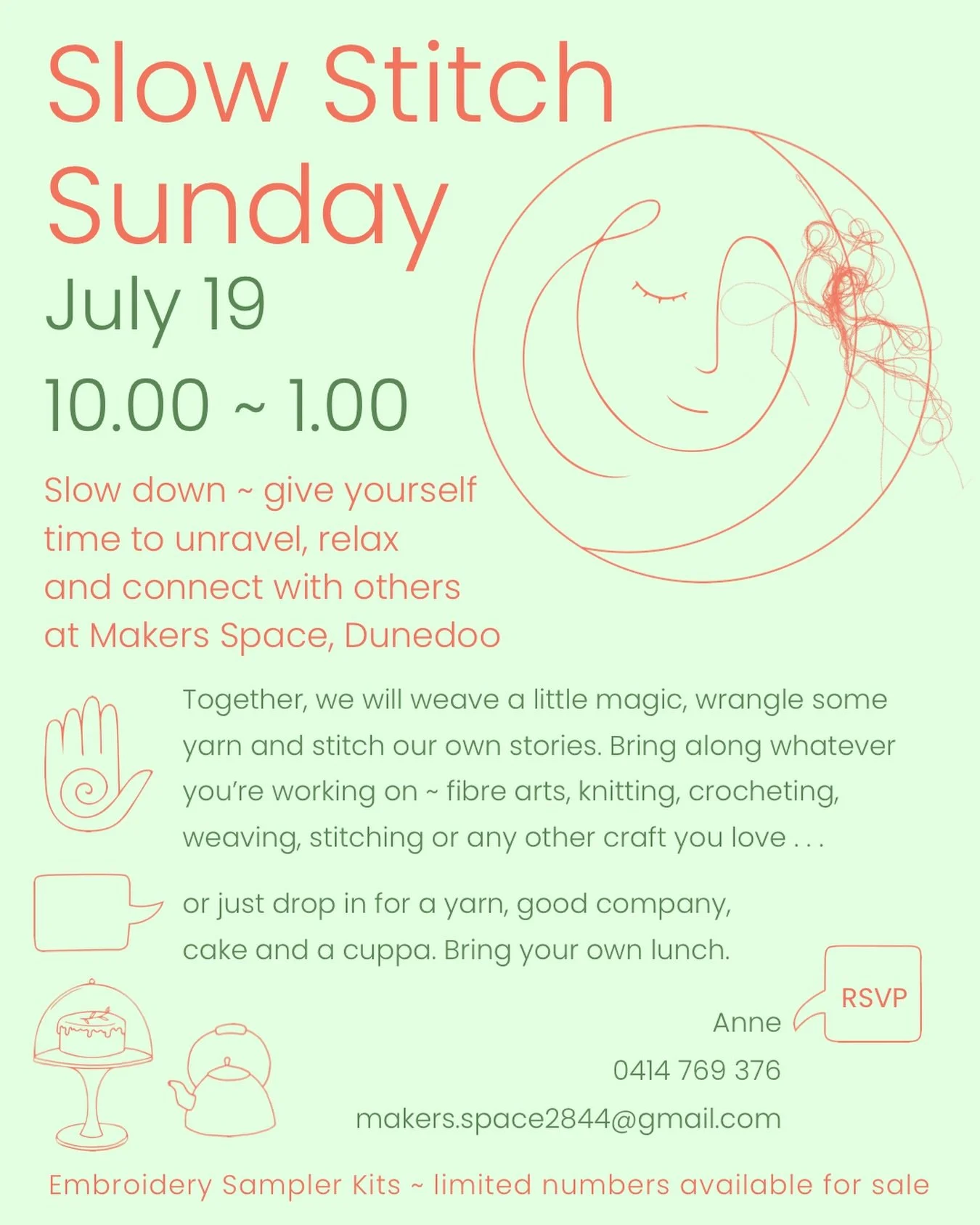 You&rsquo;re invited to Slow Stitch Sunday, to gather in our welcoming space for a gentle moment of stitching, conversation, and quiet inspiration.

Slow your hands, settle your mind, unwind and reconnect with your creative energy, while enjoying the