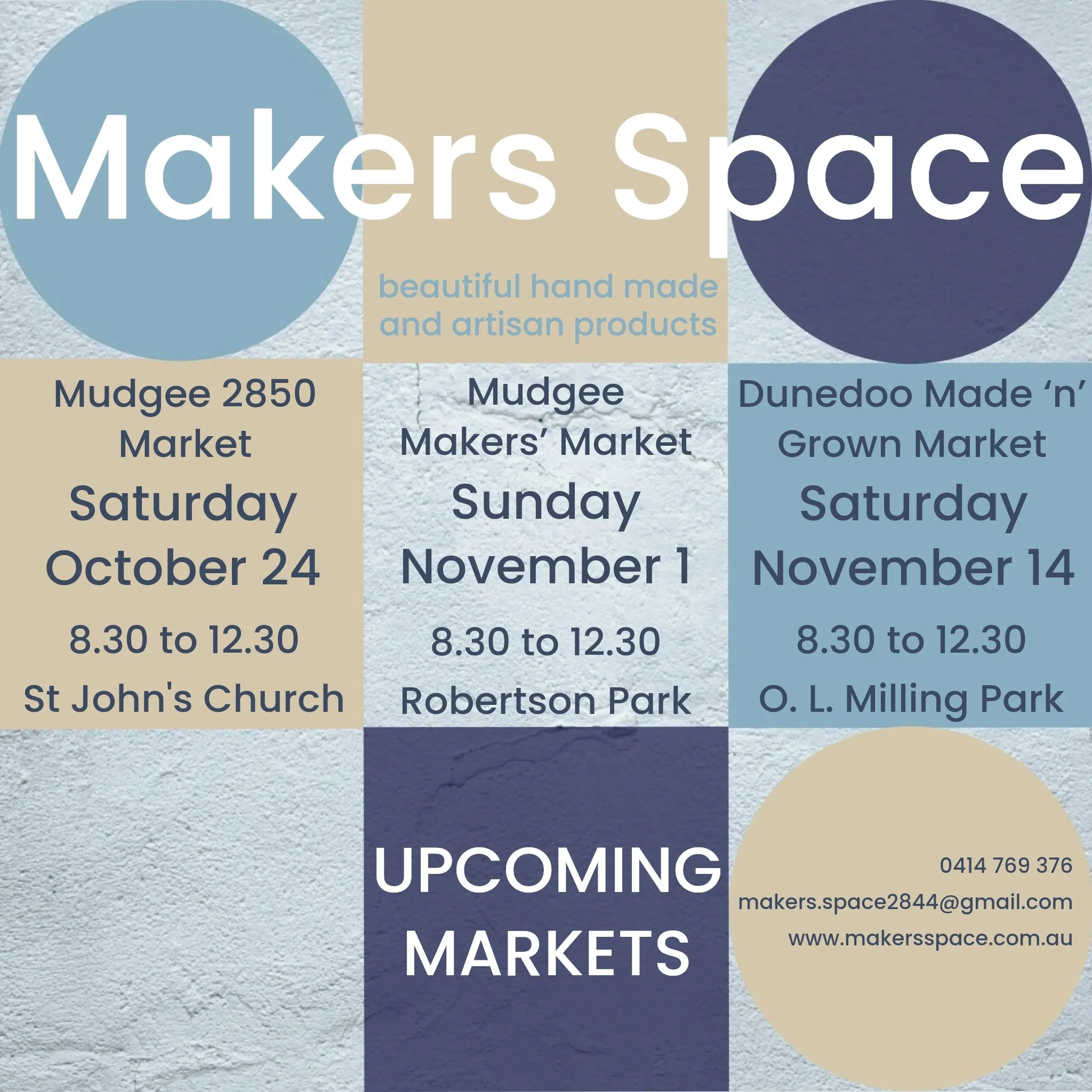 We are gearing up for our next three markets with new stock of all our usual human made goodies.

You will always find something unique, so come along, get a head start on your Chritmas shopping AND support your local small businesses.