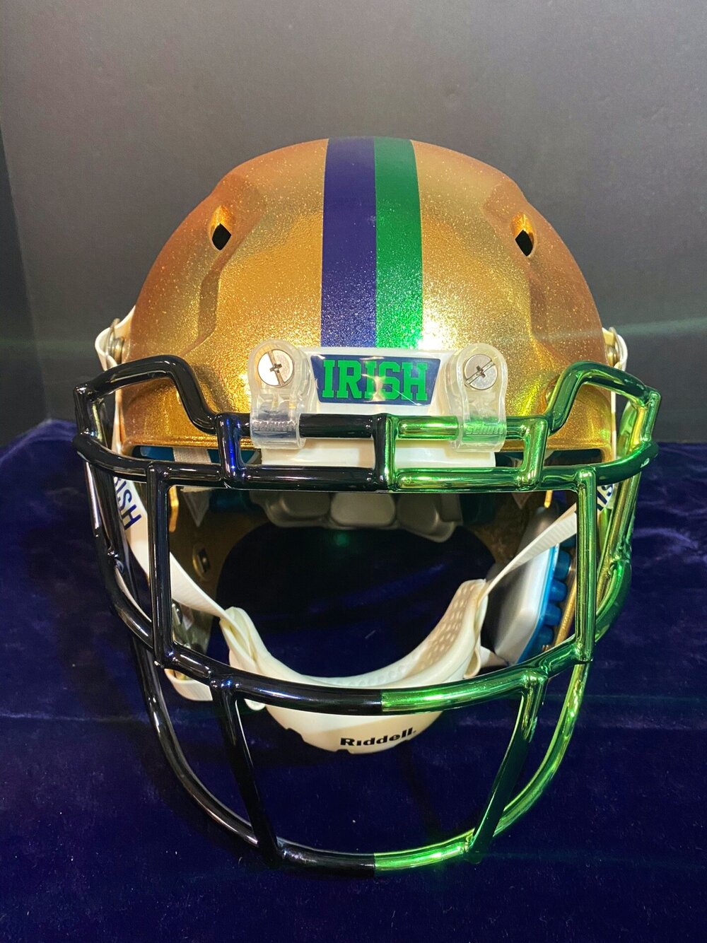 Notre Dame's helmet through the years