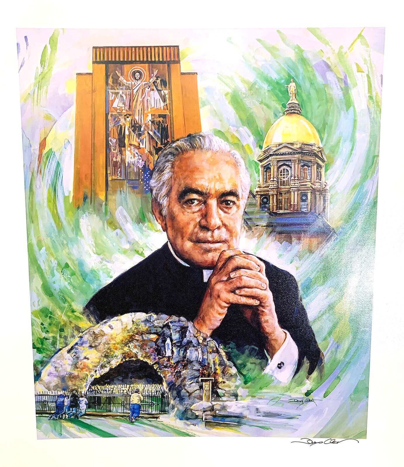 Fr+Hesburgh+Litho+zoomed+in+Augies+Locker+Room.jpg
