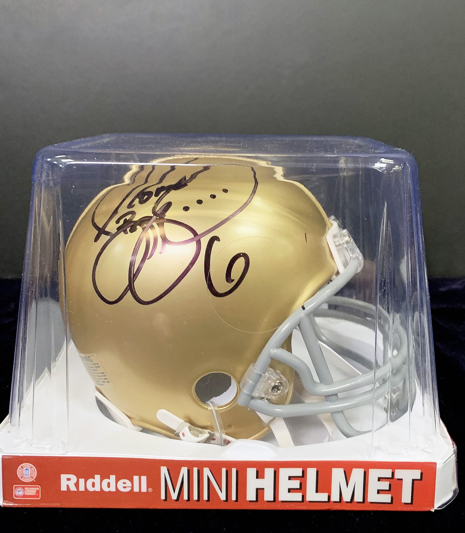 Signed MINI Helmet: Jerome Bettis, with Card — Augie's Locker Room