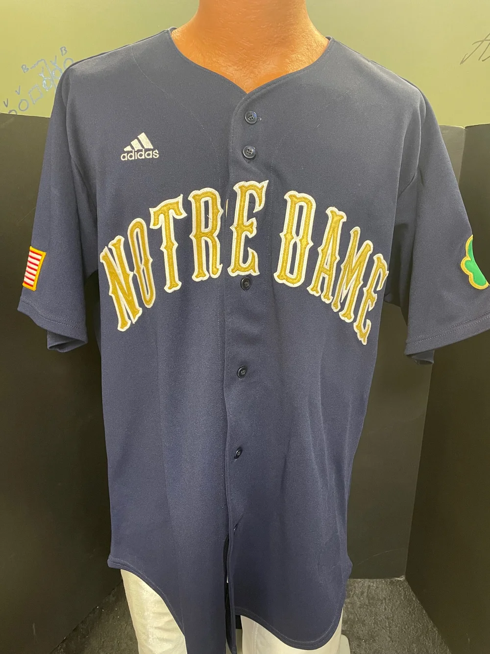 notre dame baseball uniforms