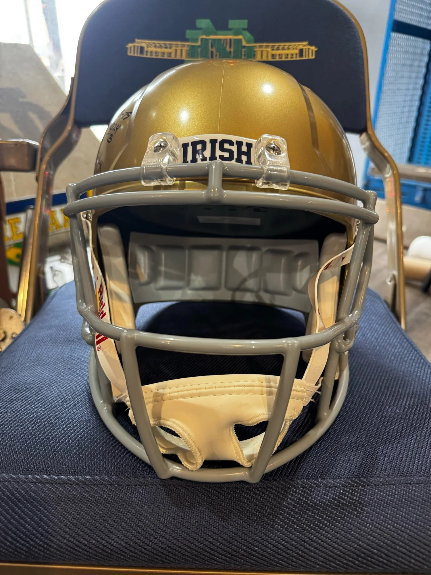 do notre dame football helmets have real gold in them FIGHTING IRISH NCAA SPEED REPLICA HELMET : Sporting Goods : Sports & Outdoors Notre Dame makes slight tweak