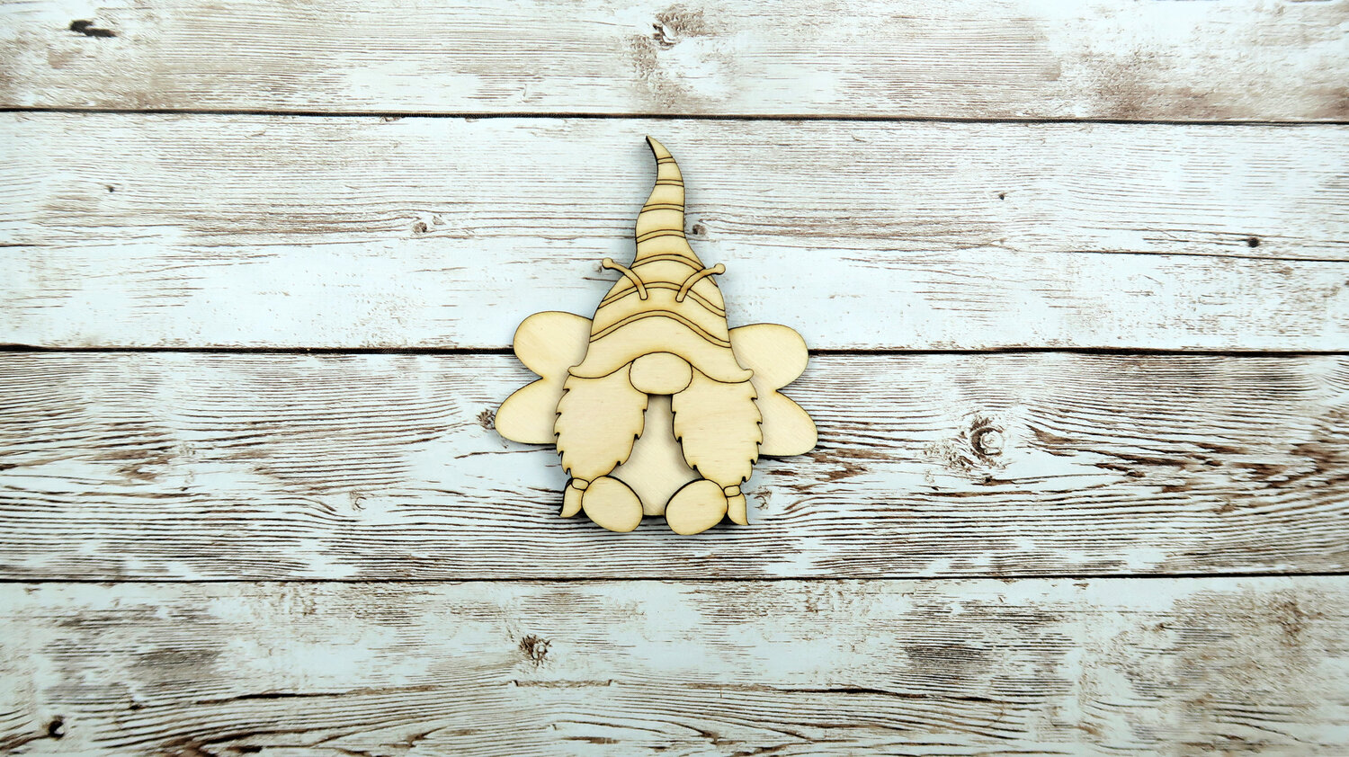 Bumble Bee Gnomes DIY Wood Decor Carft Kit - Paisleys and Polka Dots