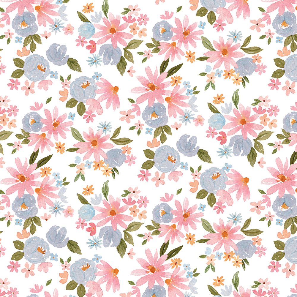 Love & Lace Floral Print 12x12 Scrapbook Paper - 5 Sheets – Country Croppers