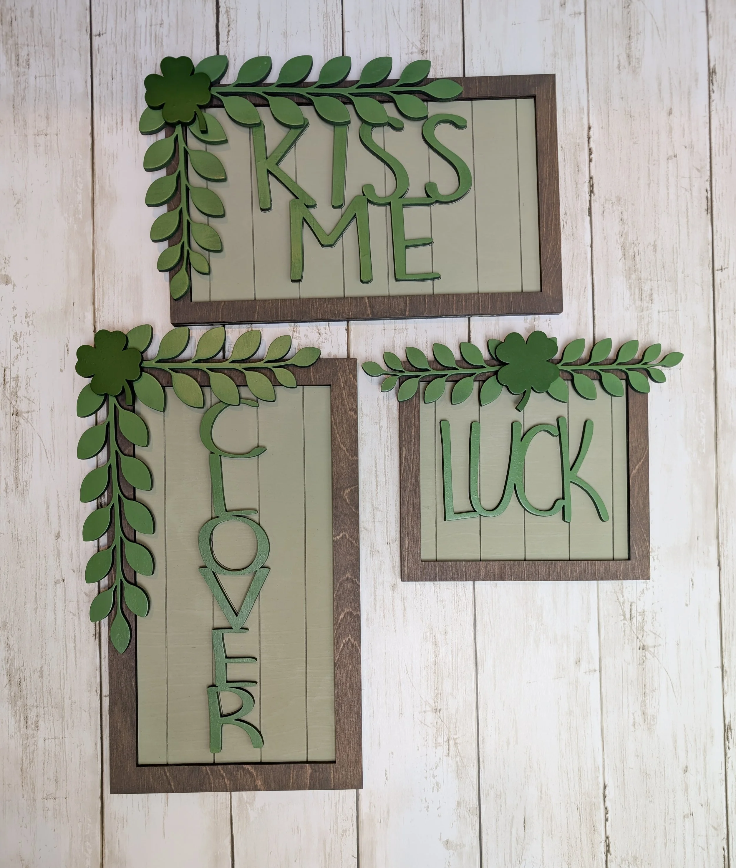 Set Of 3 St Patrick's Day Signs Craft Kits