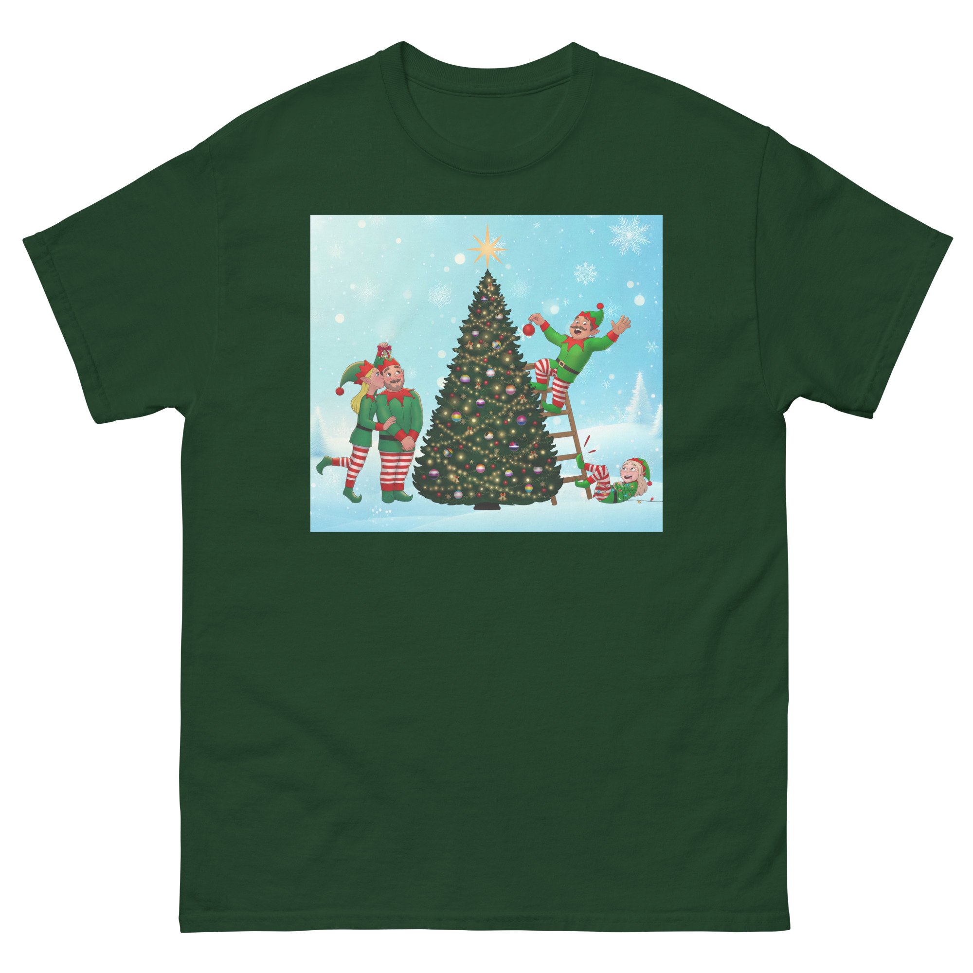 unisex-classic-tee-forest-green-front-673f7fc2a771e.jpg