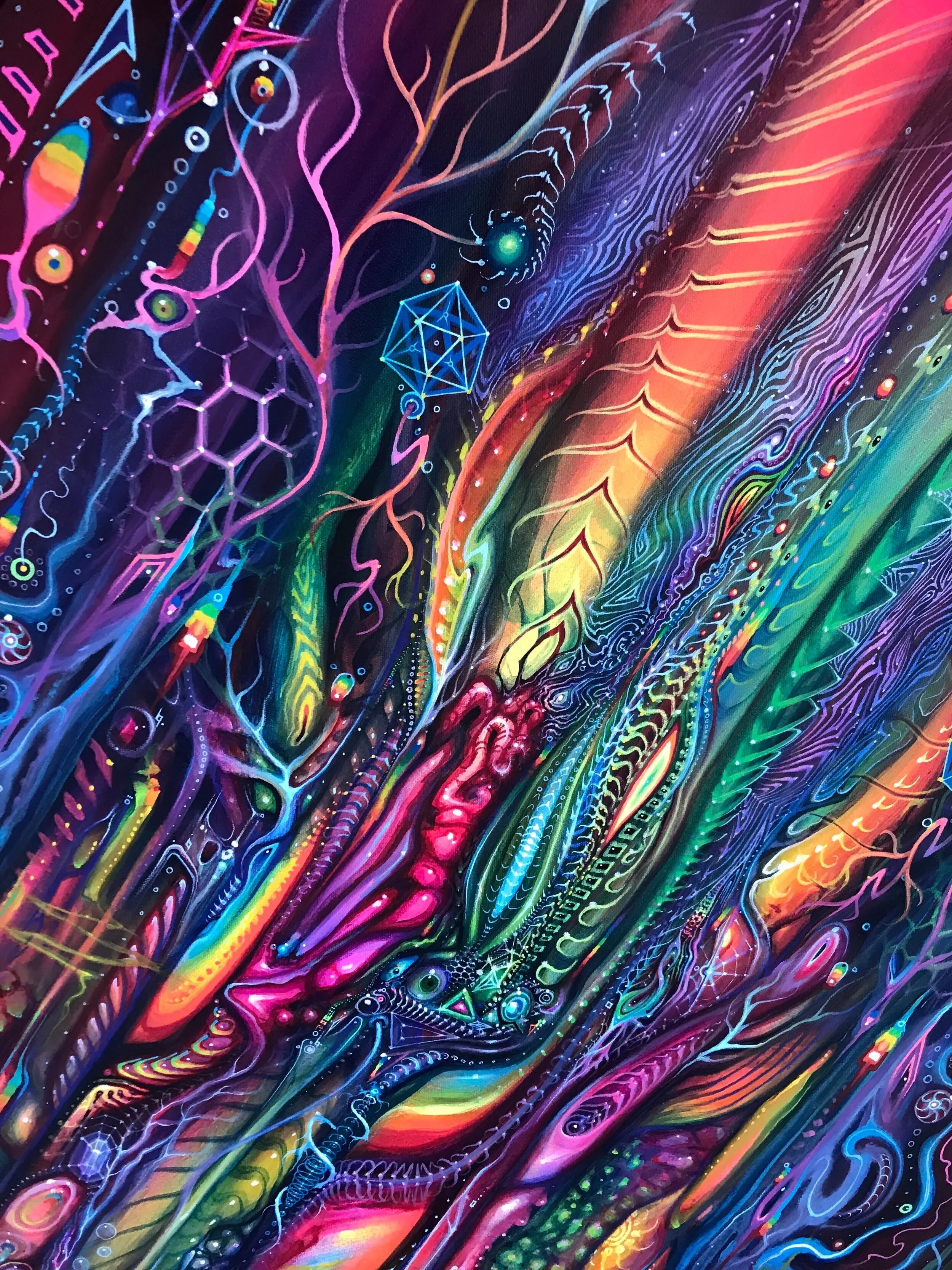 PEAK - (detail) - acrylic on canvas - 2019