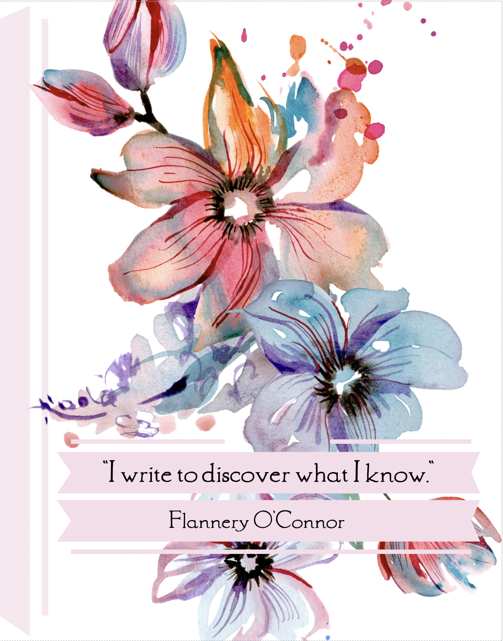 Write to Discover, Flannery O'Connor