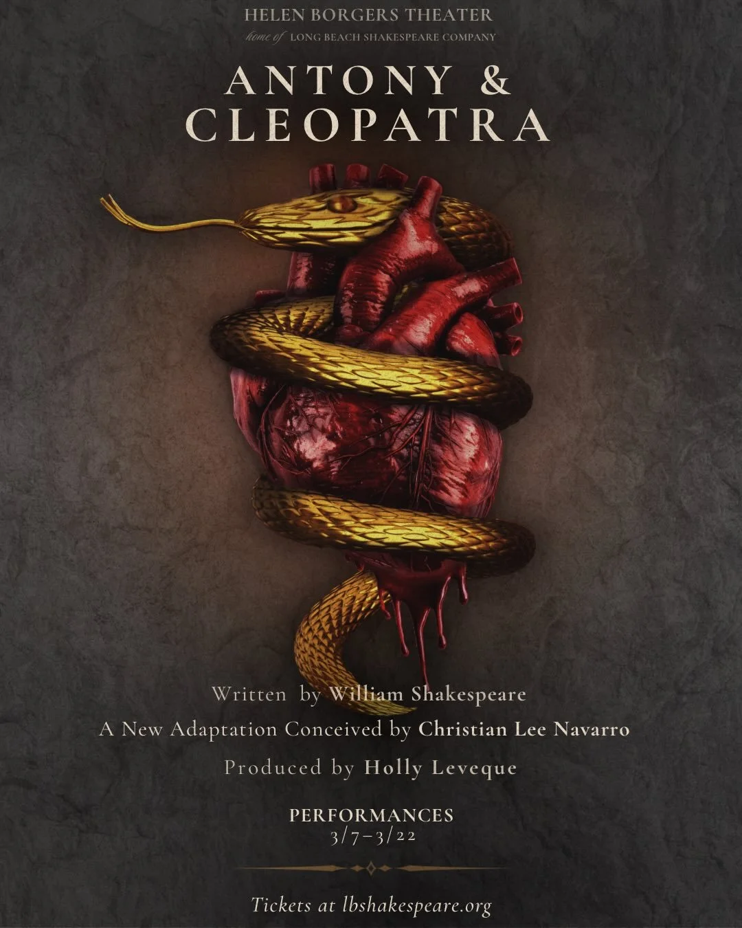 Can&rsquo;t wait to share this incredible show with all of you! We open in one week ‼️ Tickets at lbshakespeare.org