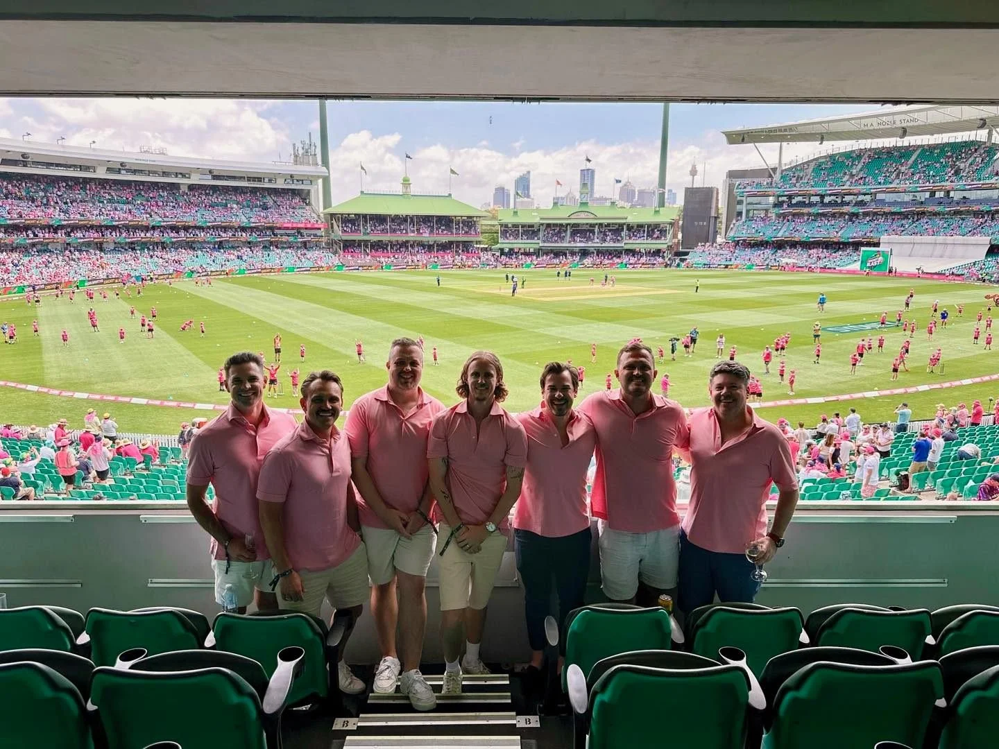 Pink Test ready in tailored Zink polos. Summer cricket at its best.

#JaneMcGrathDay #PinkTest #SydneyTailor #ZinkAndSons