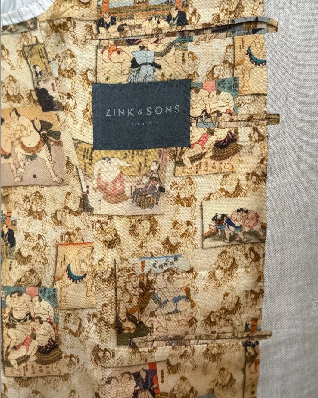 Personality, stitched beneath the surface.
Some of our favourite lining choices this month, almost ready to leave the workroom.

#TailorSydney #BespokeTailoring #BespokeDetails #ZinkAndSons