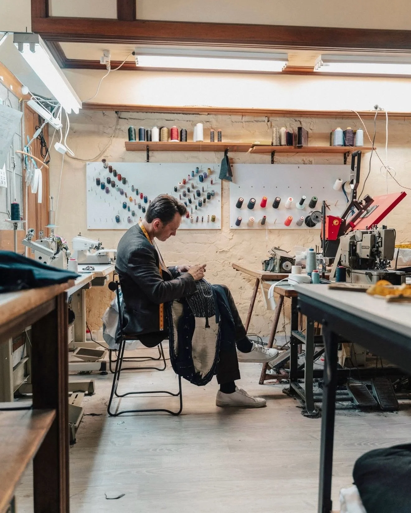 The heart of bespoke.
Crafted by hand, shaped with precision.

Each step tells a story of craftsmanship.

#BespokeTailoring #TailorSydney #Darlinghurst #HandCrafted #ZinkAndSons