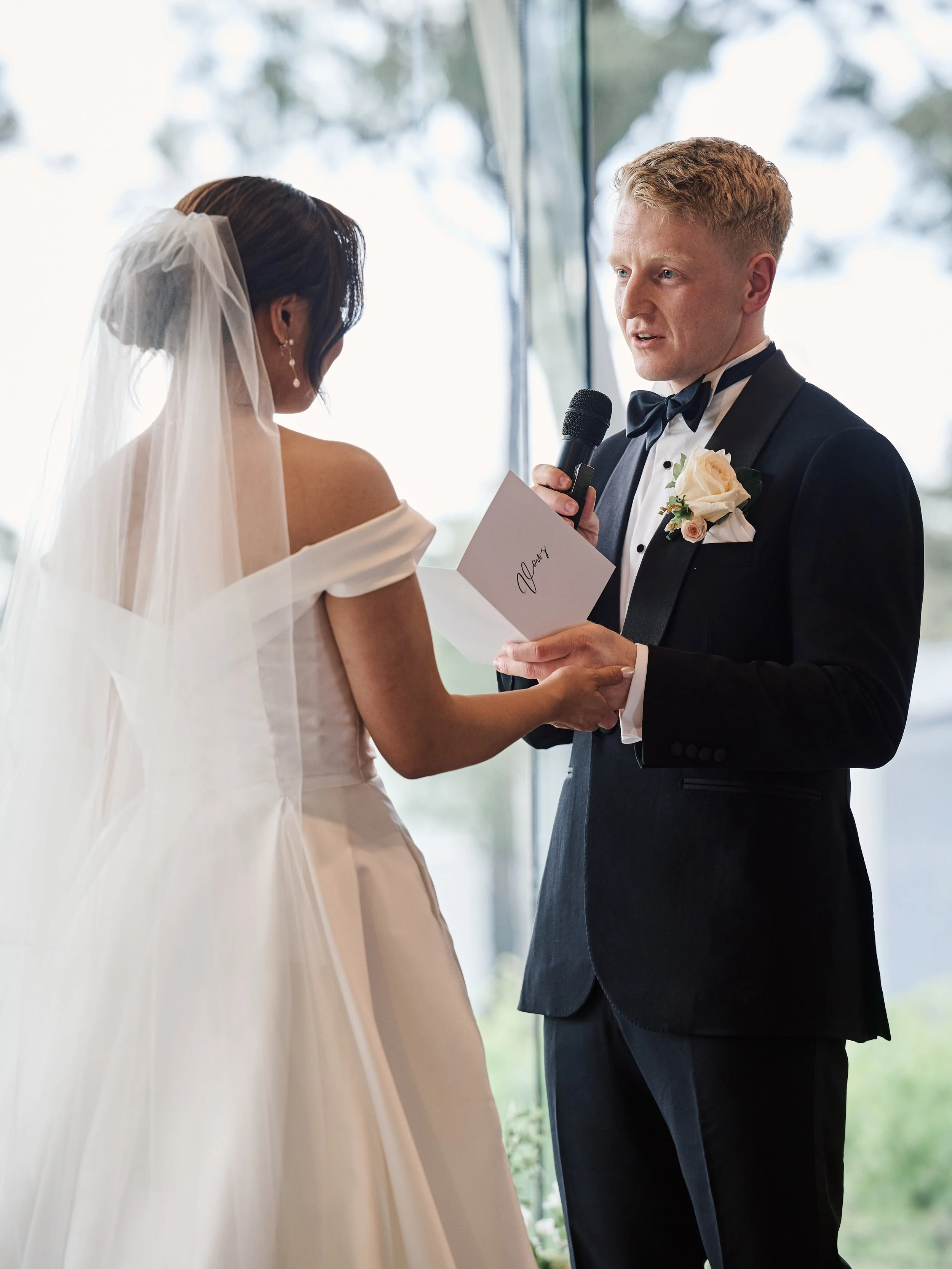 Rens and his wife on their wedding day.

A classic black tuxedo, cut from Loro Piana &ldquo;Black Black&rdquo;, finished with grosgrain shawl lapels.

#TailorSydney #BespokeTailoring #WeddingSuit #BlackTie #ZinkAndSons