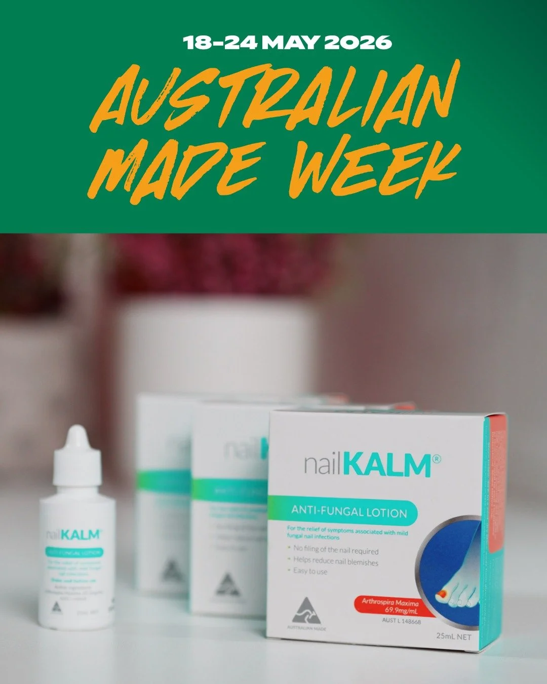 Proudly Australian made, because your fungal nail care should work harder than you do. 🇦🇺💅 Celebrating #AustralianMadeWeek with products created for real results 🙌 

We created this product 10 years ago because too many products didn&rsquo;t deli