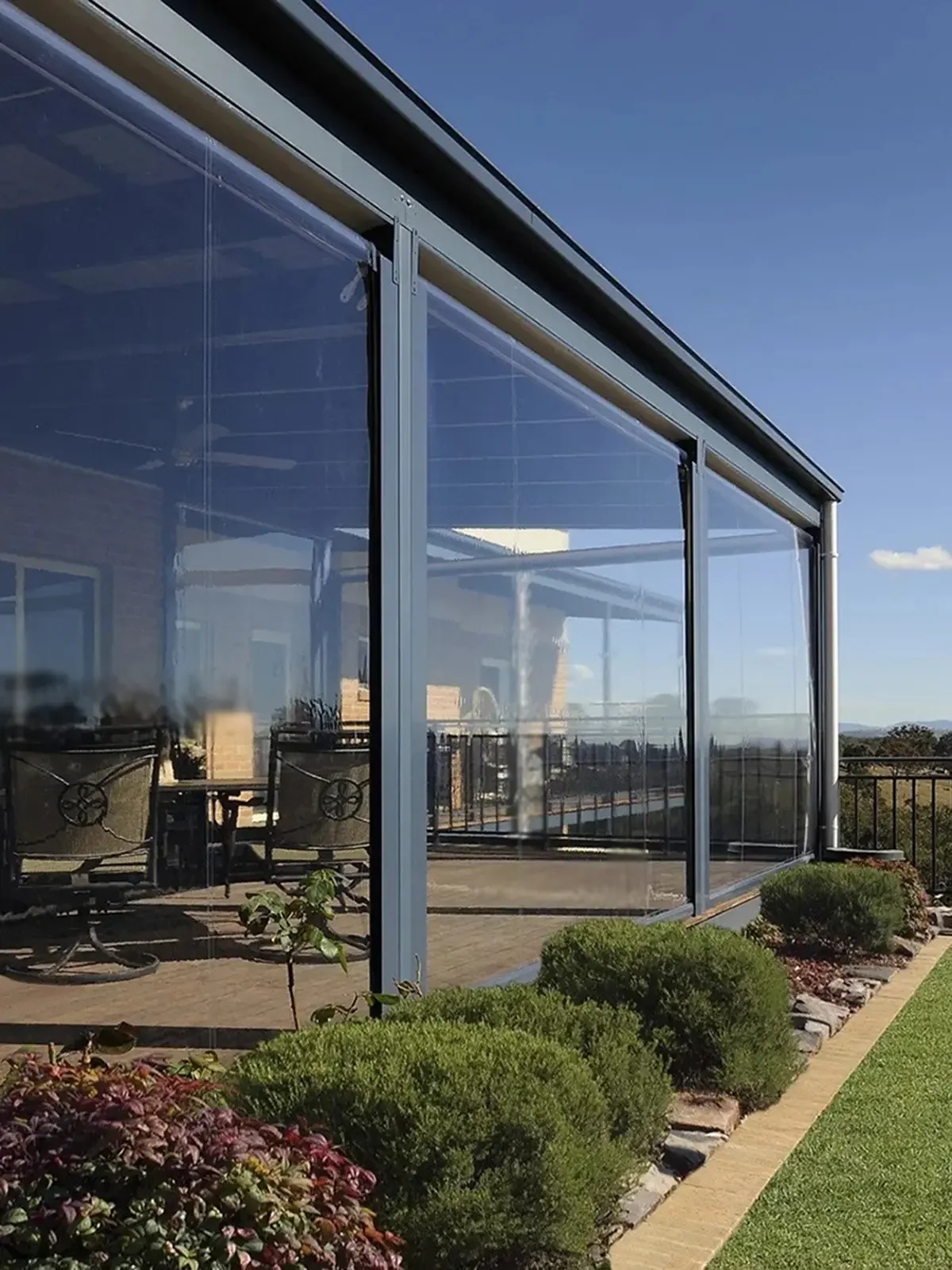 Clear Cafe Blinds