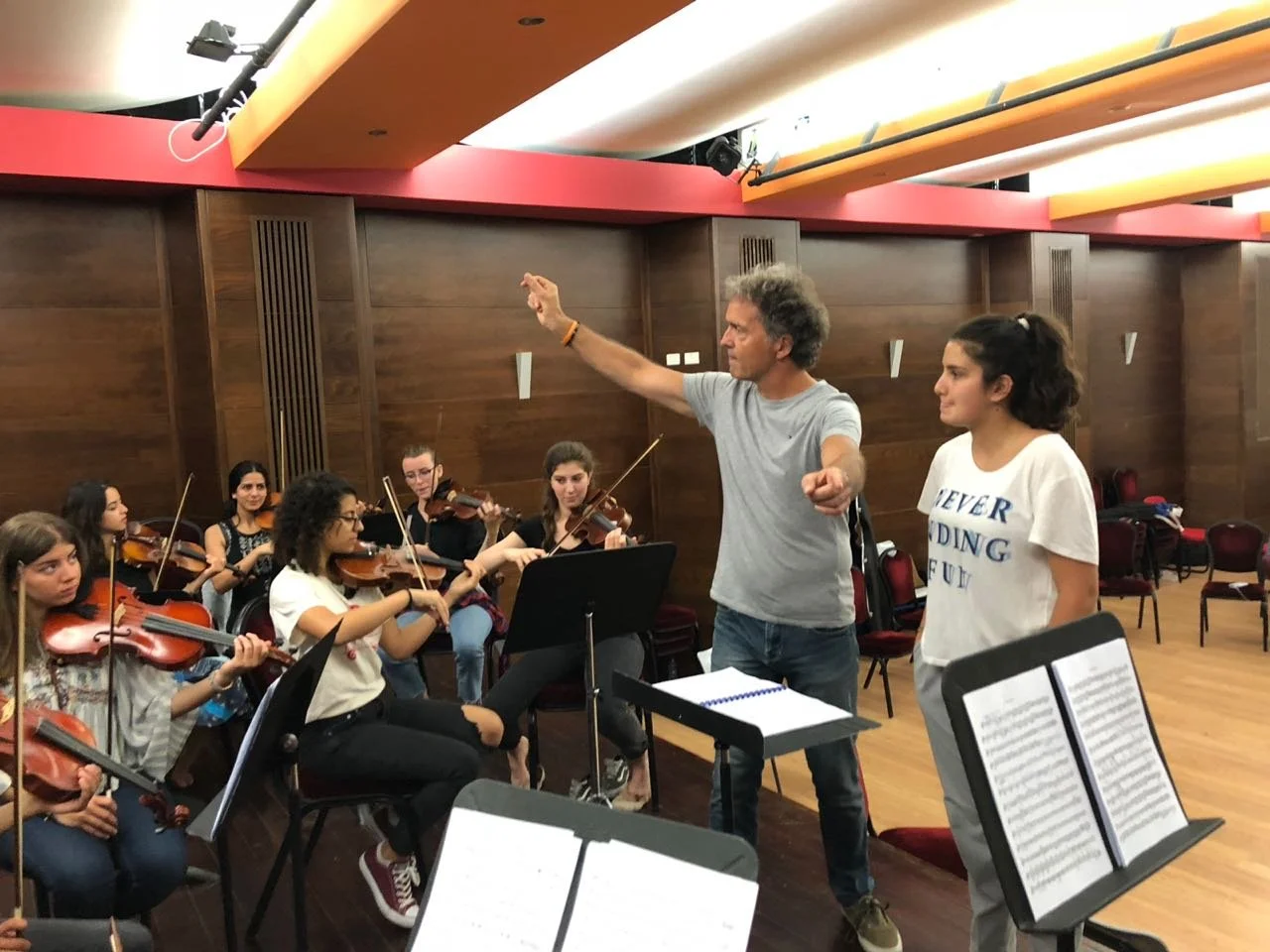 Conducting Masterclass in Ramallah, Palestine