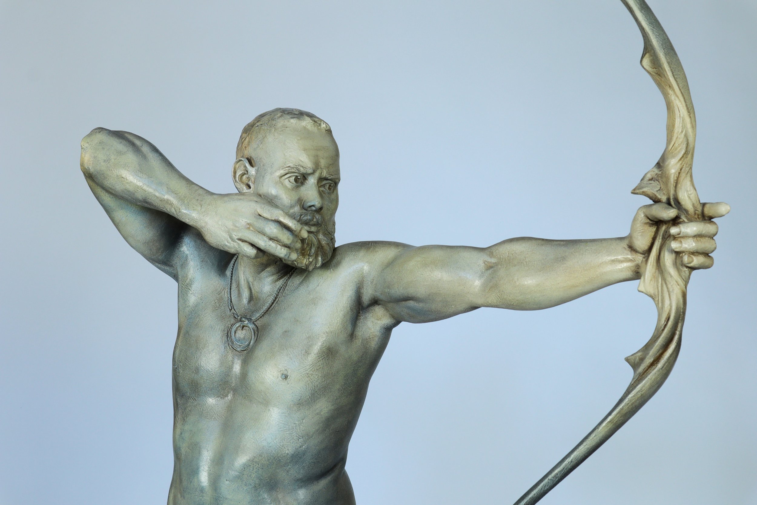 Joel turner archer bronze sculpture