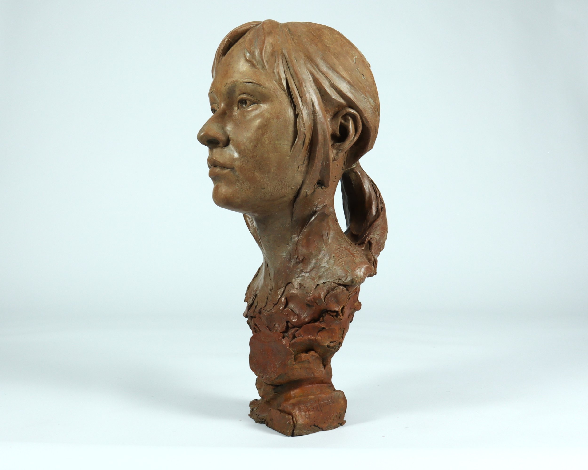 beautiful portrait sculpture Joel turner artist