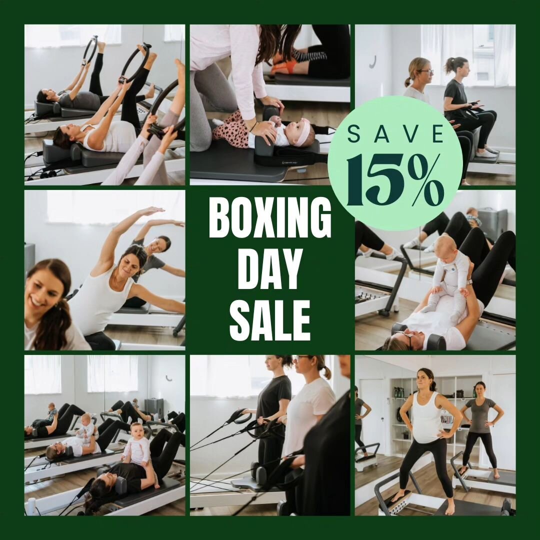 Boxing Day Sale 🤩🤩

Head into 2024 prioritising yourself and rediscovering movement at CMH 🙏

Use code CMHBD for 15% off all 10 and 20 Pilates class packs 💚
.
.
.
#pilatesbentleigh #pilates #mumsandbubspilates #postnatal #prenatal #pelvicfloor #o