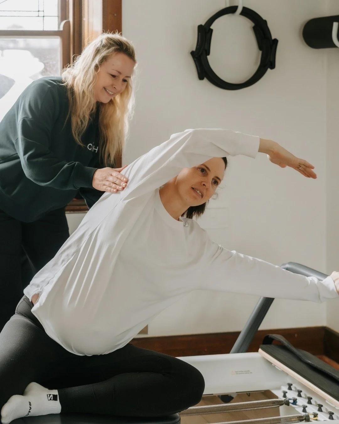 We're with you every step of the way during your pregnancy.
Discover the benefits of tailored Pilates exercises designed to support your body and wellbeing throughout every stage of pregnancy.
Join our supportive community and enjoy safe, expert-le