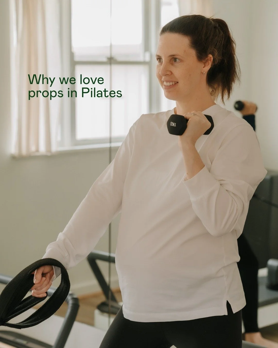 Props aren't just fun additions to class - they're powerful tools that help you move better.

👉 Hand weights build strength and challenge stability

👉 The circle adds resistance to activate those deeper muscles

👉 Foam rollers help to improve bala