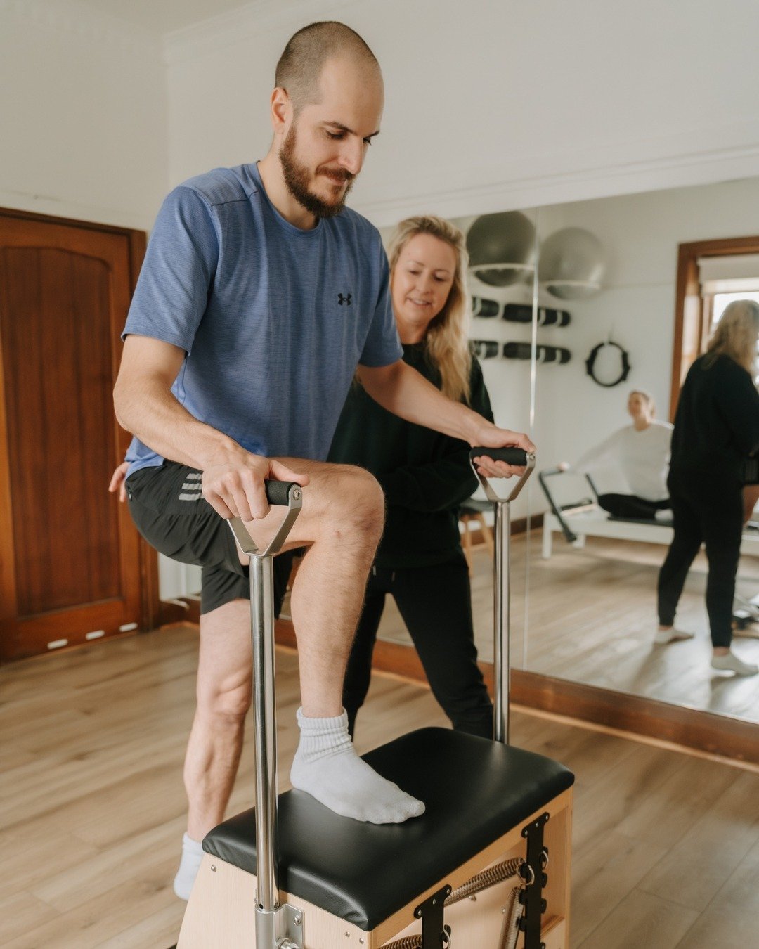 Pilates at Collective Motion is all about getting your body moving better. 

Our small-group classes have a maximum of 4 clients per class, allowing our instructors to closely monitor your movement and provide modifications tailored to your needs.

W