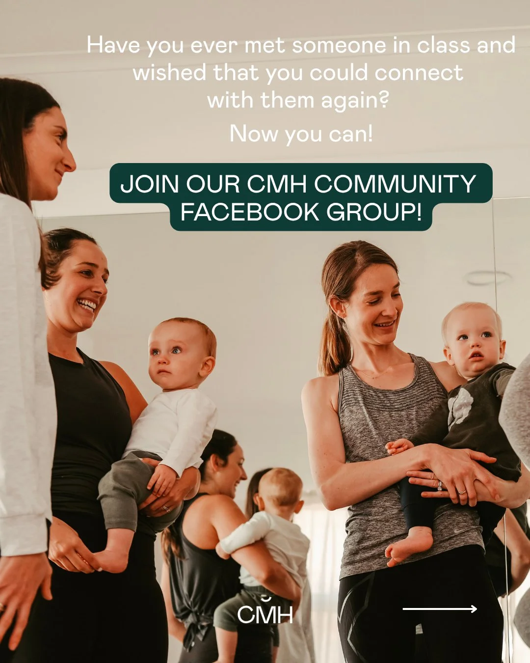✨ CMH Community Facebook Group ✨

One of our favourite things about our Pilates program is creating a space for mums to connect with other mums. We've often called our classes an unofficial mothers group!

We wanted to give this community a place to 