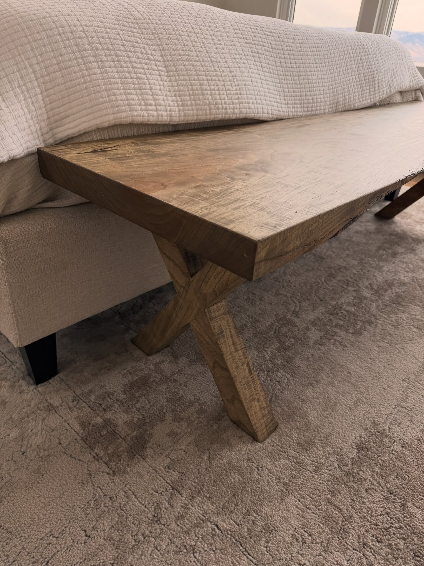 We&rsquo;re smitten with this live edge ash bed bench we made for a great local family.

This is one of several pieces we were able to make from an ash tree that was salvaged from their yard after being burned by the Marshall fire.

#liveedgebench #b