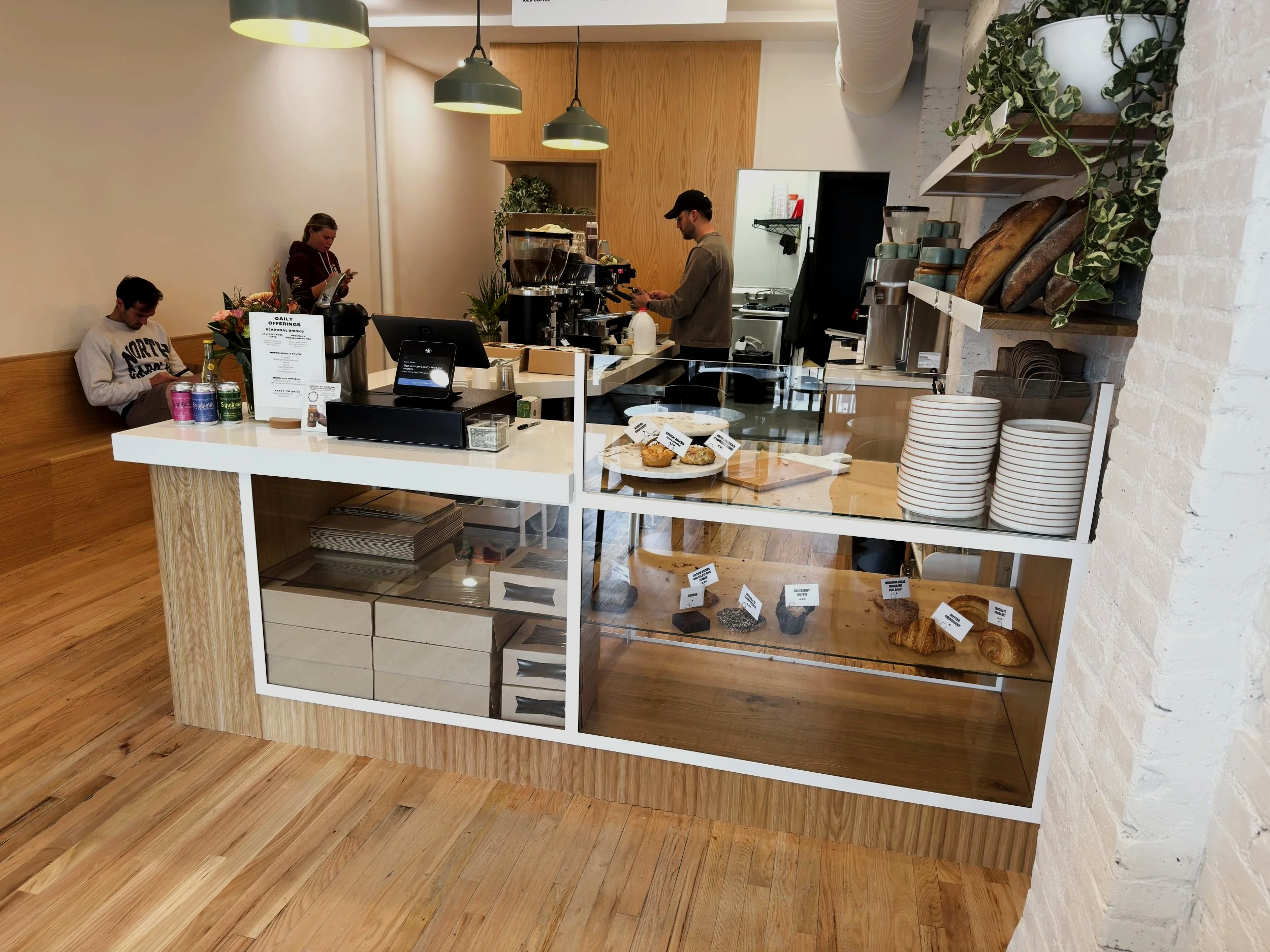 Hearth Highlands custom pastry case and coffee bar