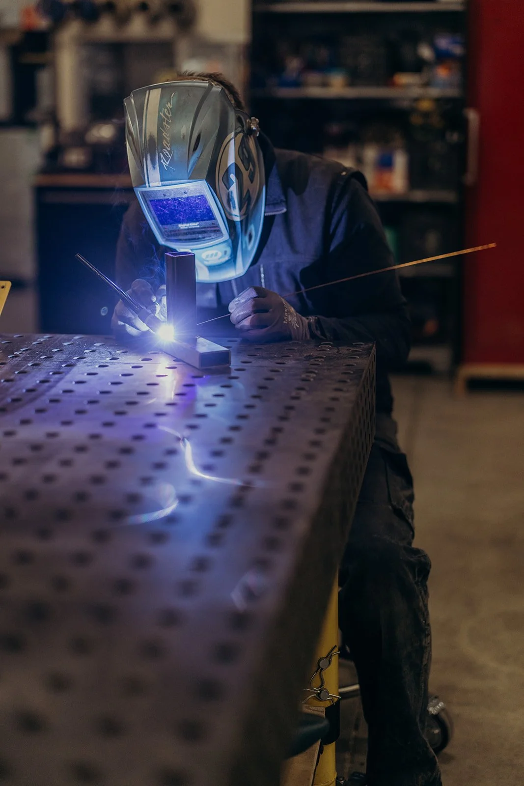 Tig welding custom furniture brackets