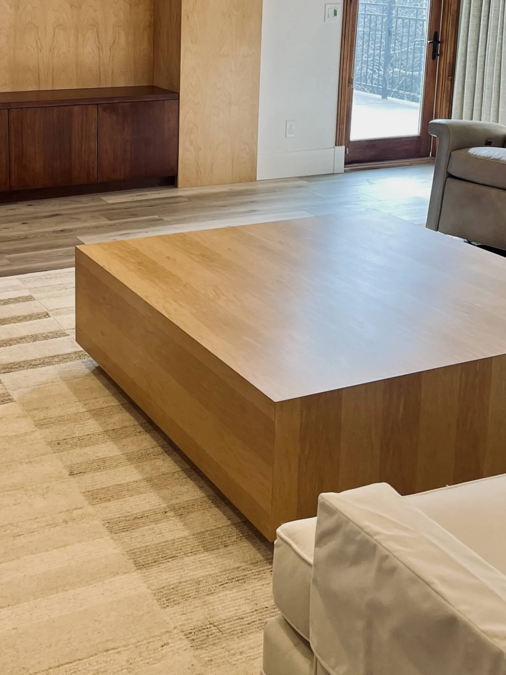 Maple box coffee table