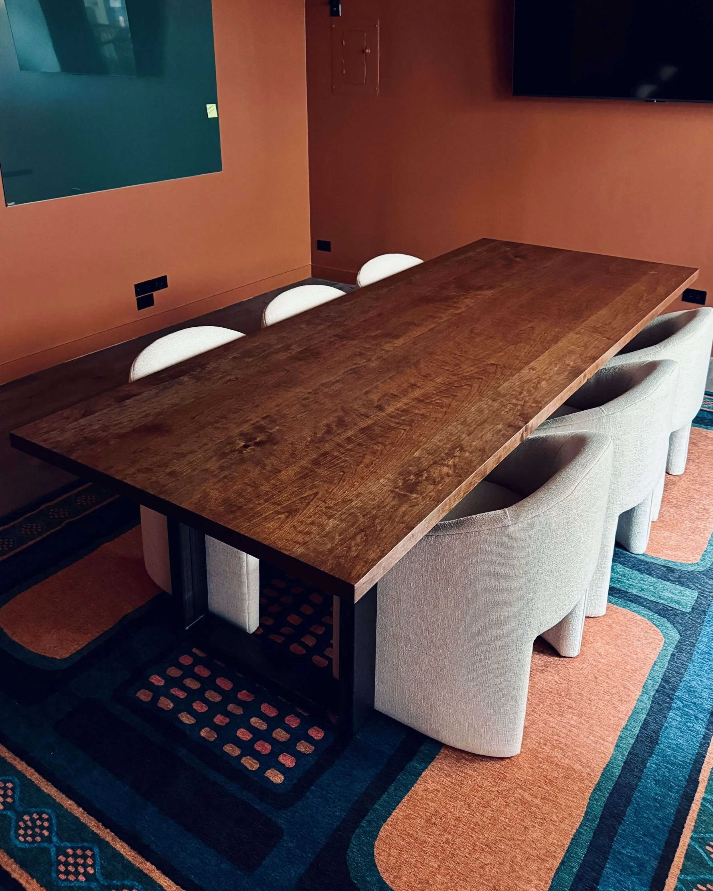 cherry wood conference table