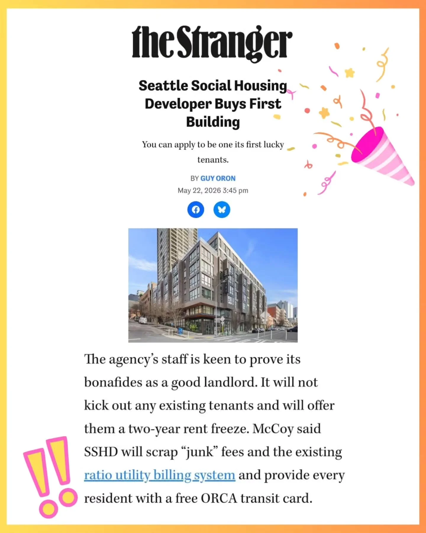 Kudos to social housing for setting a positive example and scrapping junk fees and RUBS! We need housing that is permanently affordable and prioritizes the people living there.

Shout out @houseourneighbors for all the work and care they put into the